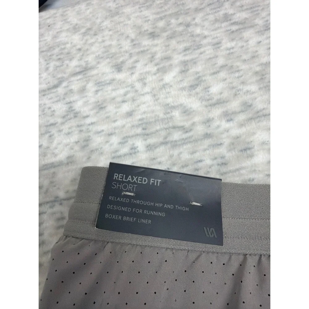 VRST MENS‎ 5 INCH ACCELERATE SHORTS SILVER SHADOW XXL MOISTURE WICKING NWT